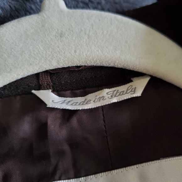 Max Mara Blazer Womens Sz 10 Brown 100% Virgin Wool Single Breasted Pockets - Picture 4 of 8